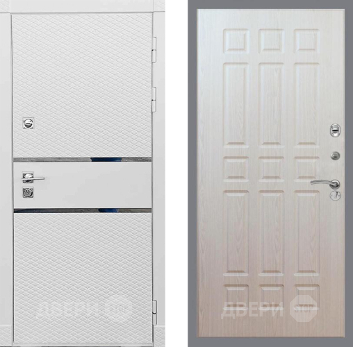 Входная металлическая Дверь Рекс (REX) 15 Силк Сноу FL-33 Беленый дуб в Краснознаменске