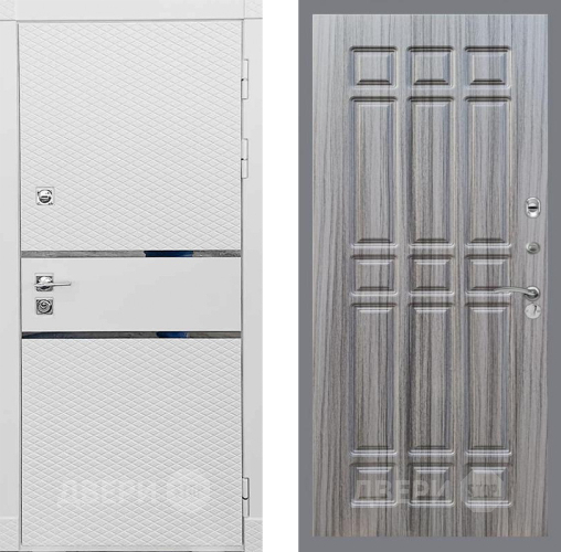 Входная металлическая Дверь Рекс (REX) 15 Силк Сноу FL-33 Сандал грей в Краснознаменске