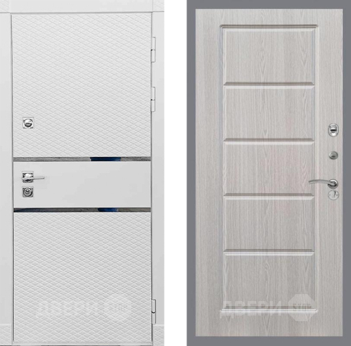 Входная металлическая Дверь Рекс (REX) 15 Силк Сноу FL-39 Беленый дуб в Краснознаменске