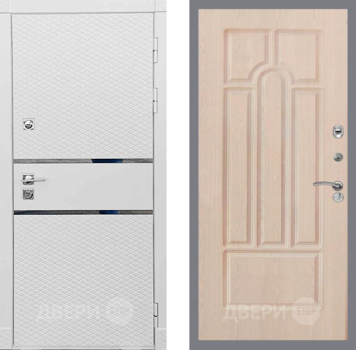 Входная металлическая Дверь Рекс (REX) 15 Силк Сноу FL-58 Беленый дуб в Краснознаменске