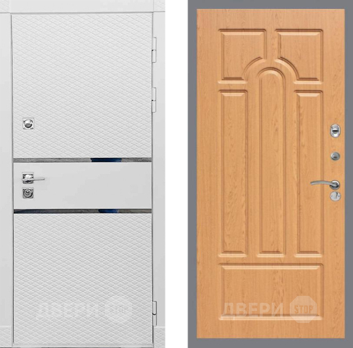 Входная металлическая Дверь Рекс (REX) 15 Силк Сноу FL-58 Дуб в Краснознаменске