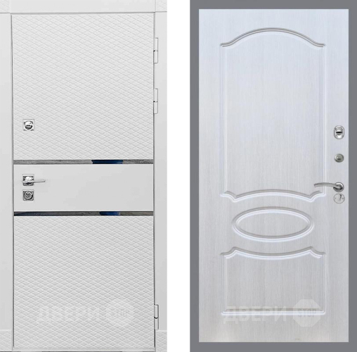 Входная металлическая Дверь Рекс (REX) 15 Силк Сноу FL-128 Лиственница беж в Краснознаменске