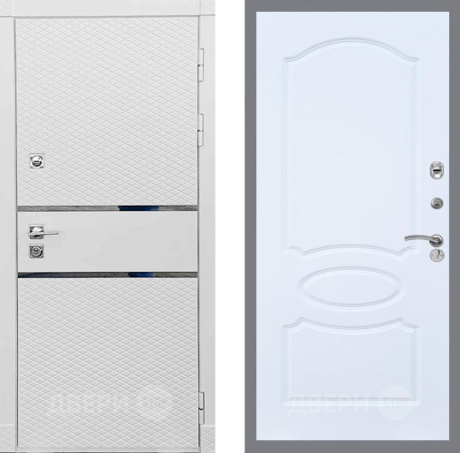 Входная металлическая Дверь Рекс (REX) 15 Силк Сноу FL-128 Силк Сноу в Краснознаменске