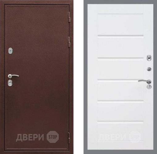 Входная металлическая Дверь Рекс (REX) 5А Сити Белый ясень в Краснознаменске