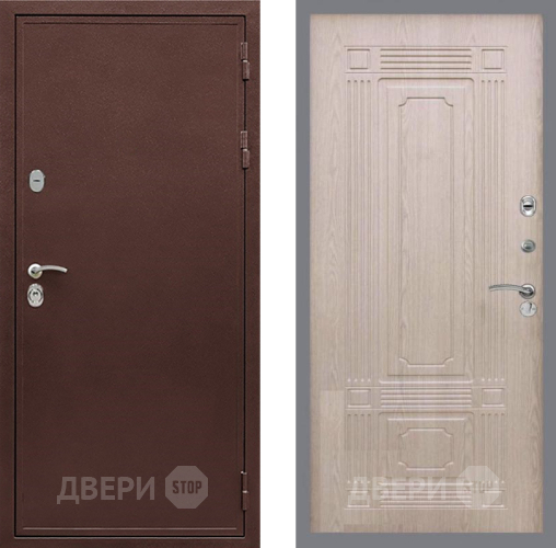 Входная металлическая Дверь Рекс (REX) 5А FL-2 Беленый дуб в Краснознаменске