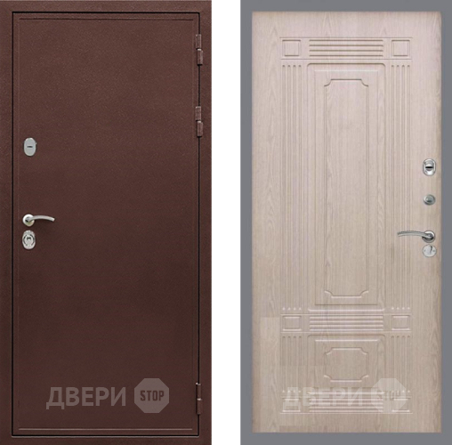 Входная металлическая Дверь Рекс (REX) 5А FL-2 Беленый дуб в Краснознаменске