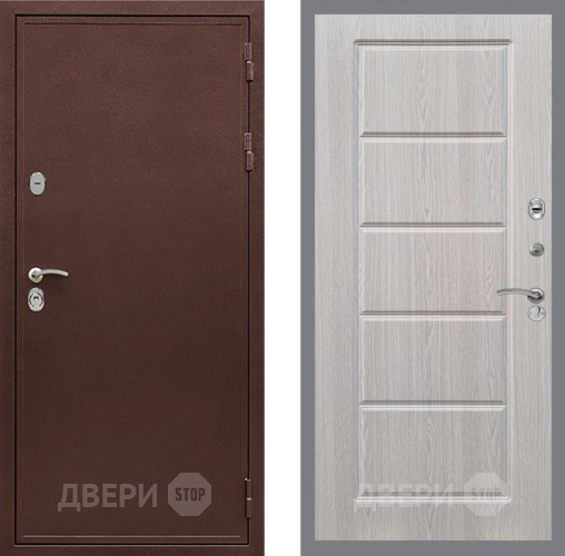 Входная металлическая Дверь Рекс (REX) 5А FL-39 Беленый дуб в Краснознаменске