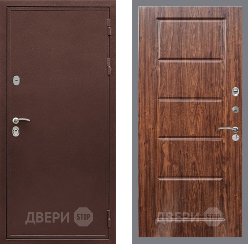Входная металлическая Дверь Рекс (REX) 5А FL-39 орех тисненый в Краснознаменске