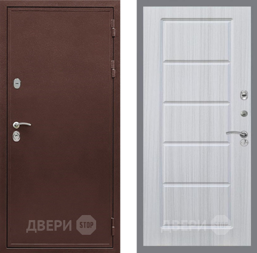 Входная металлическая Дверь Рекс (REX) 5А FL-39 Сандал белый в Краснознаменске