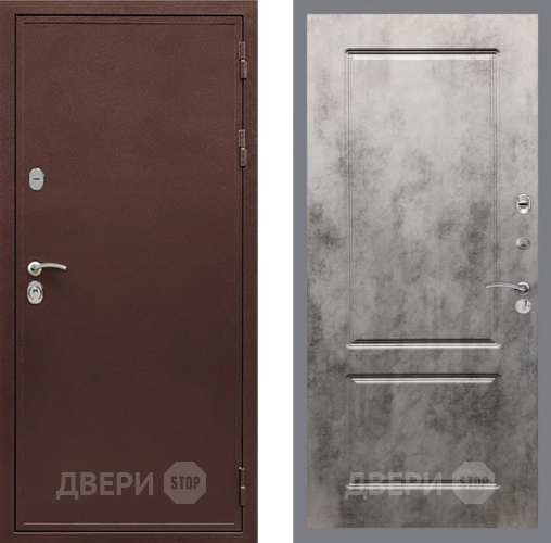 Входная металлическая Дверь Рекс (REX) 5А FL-117 Бетон темный в Краснознаменске