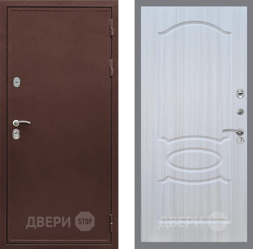 Входная металлическая Дверь Рекс (REX) 5А FL-128 Сандал белый в Краснознаменске