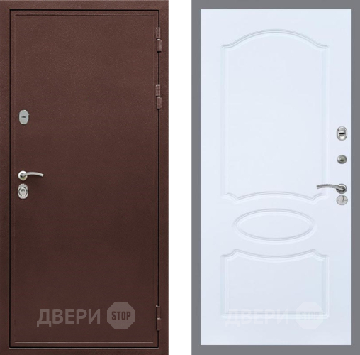 Входная металлическая Дверь Рекс (REX) 5А FL-128 Силк Сноу в Краснознаменске