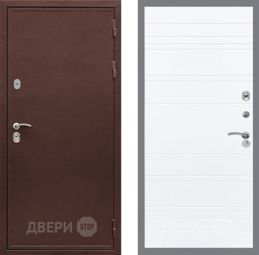Входная металлическая Дверь Рекс (REX) 5А Line Силк Сноу в Краснознаменске