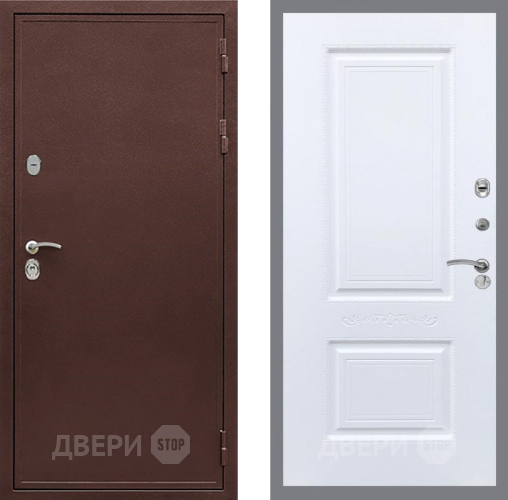 Входная металлическая Дверь Рекс (REX) 5А Смальта Силк Сноу в Краснознаменске