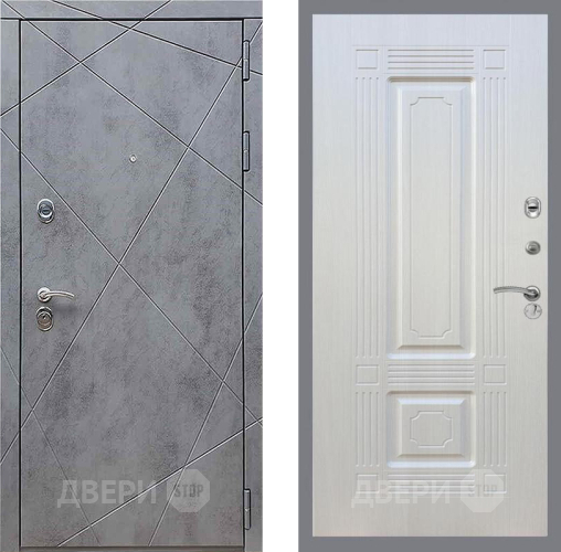 Входная металлическая Дверь Рекс (REX) 13 Бетон Темный FL-2 Лиственница беж в Краснознаменске