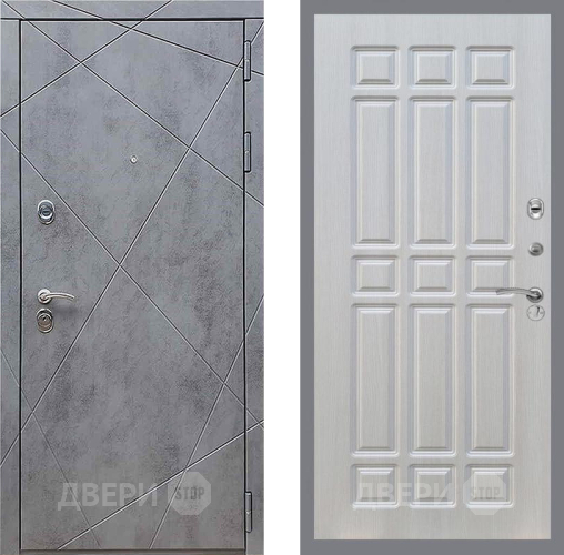 Входная металлическая Дверь Рекс (REX) 13 Бетон Темный FL-33 Лиственница беж в Краснознаменске