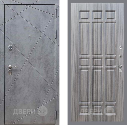Дверь Рекс (REX) 13 Бетон Темный FL-33 Сандал грей в Краснознаменске
