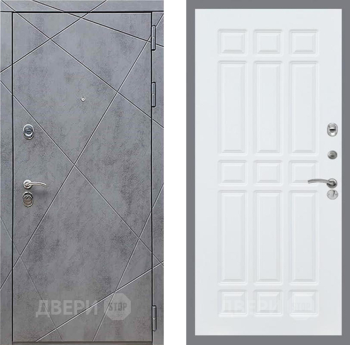 Входная металлическая Дверь Рекс (REX) 13 Бетон Темный FL-33 Силк Сноу в Краснознаменске
