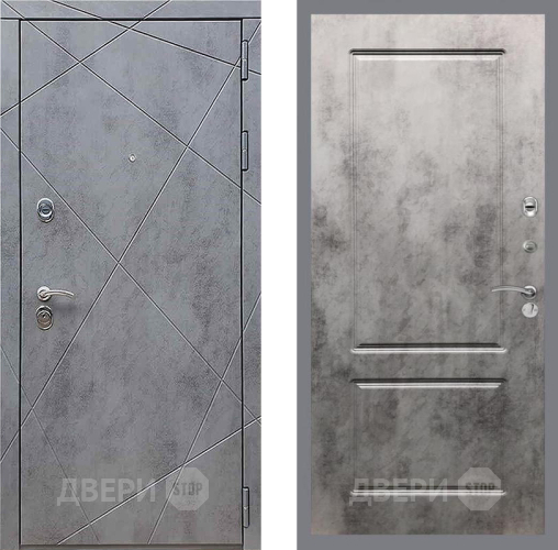 Входная металлическая Дверь Рекс (REX) 13 Бетон Темный FL-117 Бетон темный в Краснознаменске