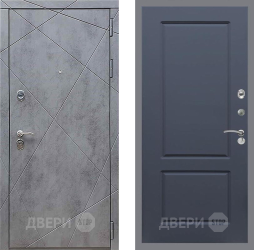 Входная металлическая Дверь Рекс (REX) 13 Бетон Темный FL-117 Силк титан в Краснознаменске