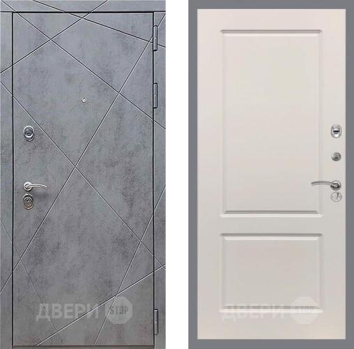 Входная металлическая Дверь Рекс (REX) 13 Бетон Темный FL-117 Шампань в Краснознаменске