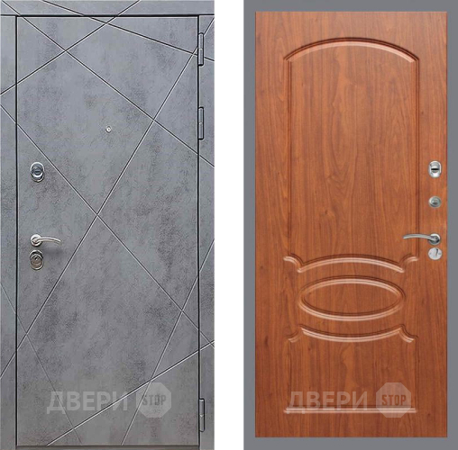 Дверь Рекс (REX) 13 Бетон Темный FL-128 Морёная берёза в Краснознаменске