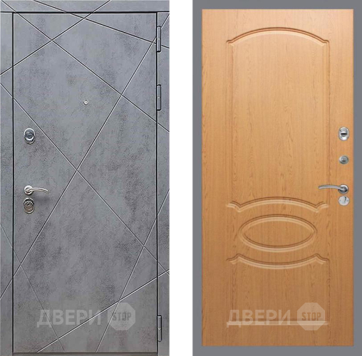 Входная металлическая Дверь Рекс (REX) 13 Бетон Темный FL-128 Дуб в Краснознаменске