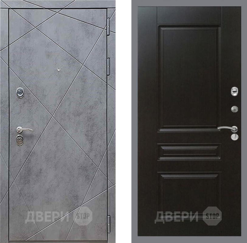 Входная металлическая Дверь Рекс (REX) 13 Бетон Темный FL-243 Венге в Краснознаменске