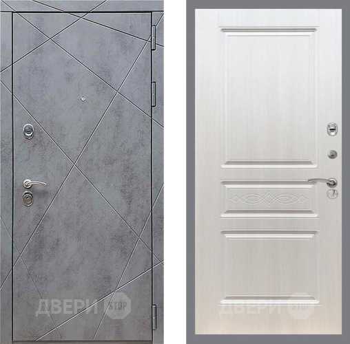 Входная металлическая Дверь Рекс (REX) 13 Бетон Темный FL-243 Лиственница беж в Краснознаменске