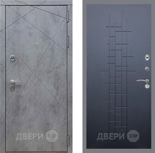 Входная металлическая Дверь Рекс (REX) 13 Бетон Темный FL-289 Ясень черный в Краснознаменске