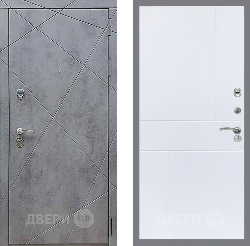 Входная металлическая Дверь Рекс (REX) 13 Бетон Темный FL-290 Силк Сноу в Краснознаменске