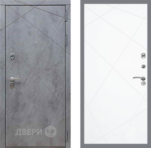 Входная металлическая Дверь Рекс (REX) 13 Бетон Темный FL-291 Силк Сноу в Краснознаменске
