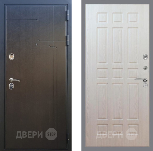 Входная металлическая Дверь Рекс (REX) Премиум-246 FL-33 Беленый дуб в Краснознаменске