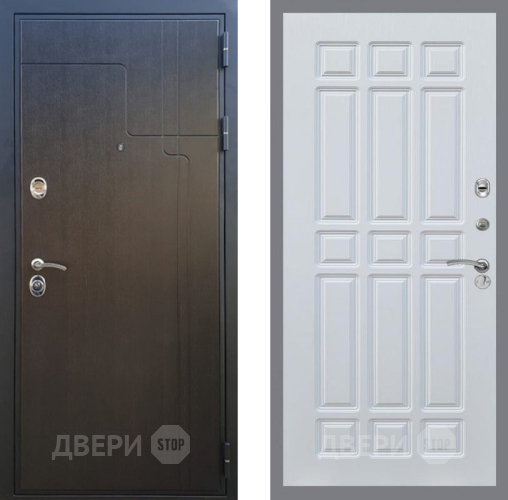 Входная металлическая Дверь Рекс (REX) Премиум-246 FL-33 Белый ясень в Краснознаменске