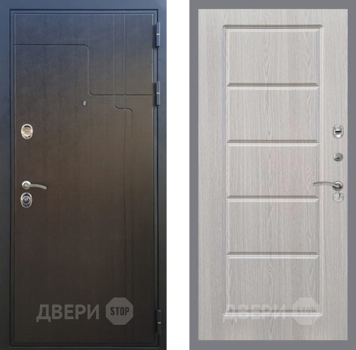 Входная металлическая Дверь Рекс (REX) Премиум-246 FL-39 Беленый дуб в Краснознаменске