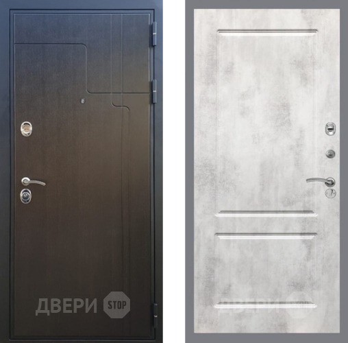 Входная металлическая Дверь Рекс (REX) Премиум-246 FL-117 Бетон светлый в Краснознаменске