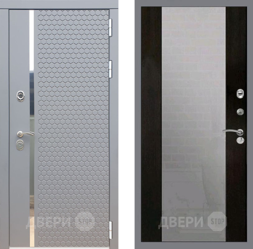 Входная металлическая Дверь Рекс (REX) 24 СБ-16 Зеркало Венге в Краснознаменске