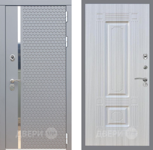 Входная металлическая Дверь Рекс (REX) 24 FL-2 Сандал белый в Краснознаменске