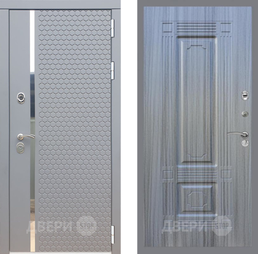 Входная металлическая Дверь Рекс (REX) 24 FL-2 Сандал грей в Краснознаменске