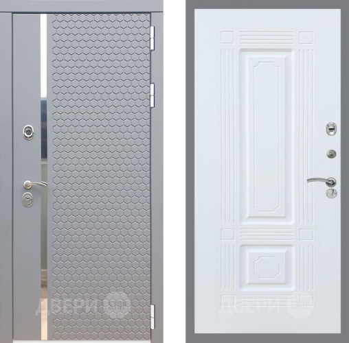 Входная металлическая Дверь Рекс (REX) 24 FL-2 Силк Сноу в Краснознаменске
