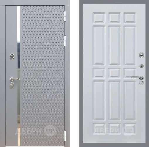 Входная металлическая Дверь Рекс (REX) 24 FL-33 Белый ясень в Краснознаменске
