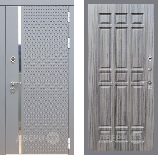 Входная металлическая Дверь Рекс (REX) 24 FL-33 Сандал грей в Краснознаменске