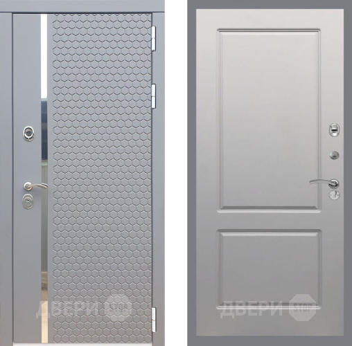 Входная металлическая Дверь Рекс (REX) 24 FL-117 Грей софт в Краснознаменске