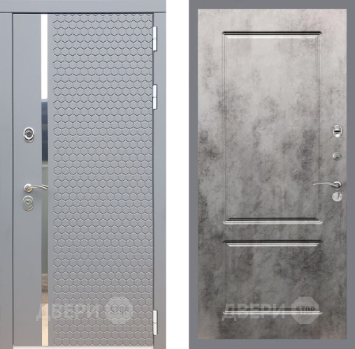 Входная металлическая Дверь Рекс (REX) 24 FL-117 Бетон темный в Краснознаменске