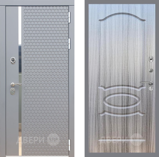 Входная металлическая Дверь Рекс (REX) 24 FL-128 Сандал грей в Краснознаменске