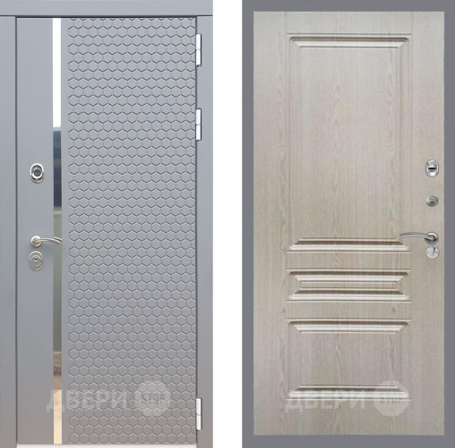Входная металлическая Дверь Рекс (REX) 24 FL-243 Беленый дуб в Краснознаменске