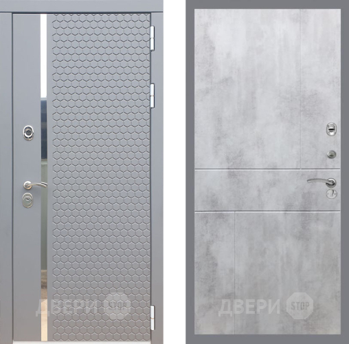 Входная металлическая Дверь Рекс (REX) 24 FL-290 Бетон светлый в Краснознаменске