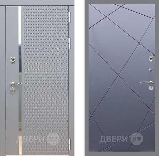Входная металлическая Дверь Рекс (REX) 24 FL-291 Силк титан в Краснознаменске