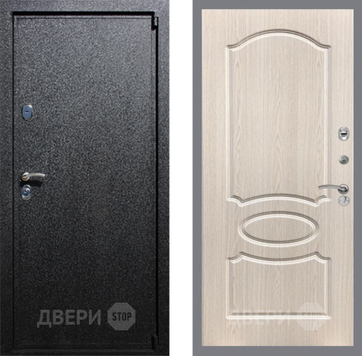 Входная металлическая Дверь Рекс (REX) 3 FL-128 Беленый дуб в Краснознаменске