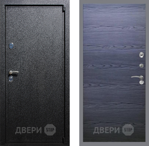 Входная металлическая Дверь Рекс (REX) 3 GL Дуб тангенальный черный в Краснознаменске